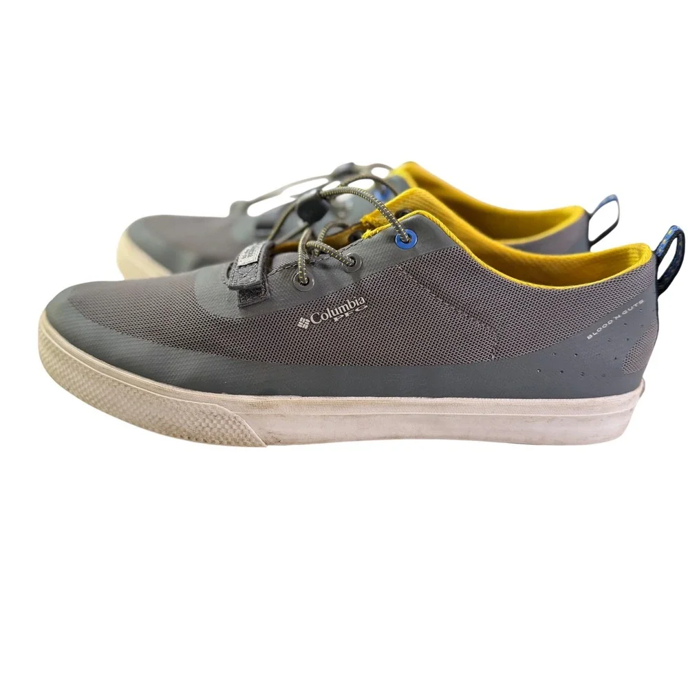 Columbia PFG Boat Shoes Mens 9 Grey Blood n Guts Gorpcore Fisherman Core Coastal